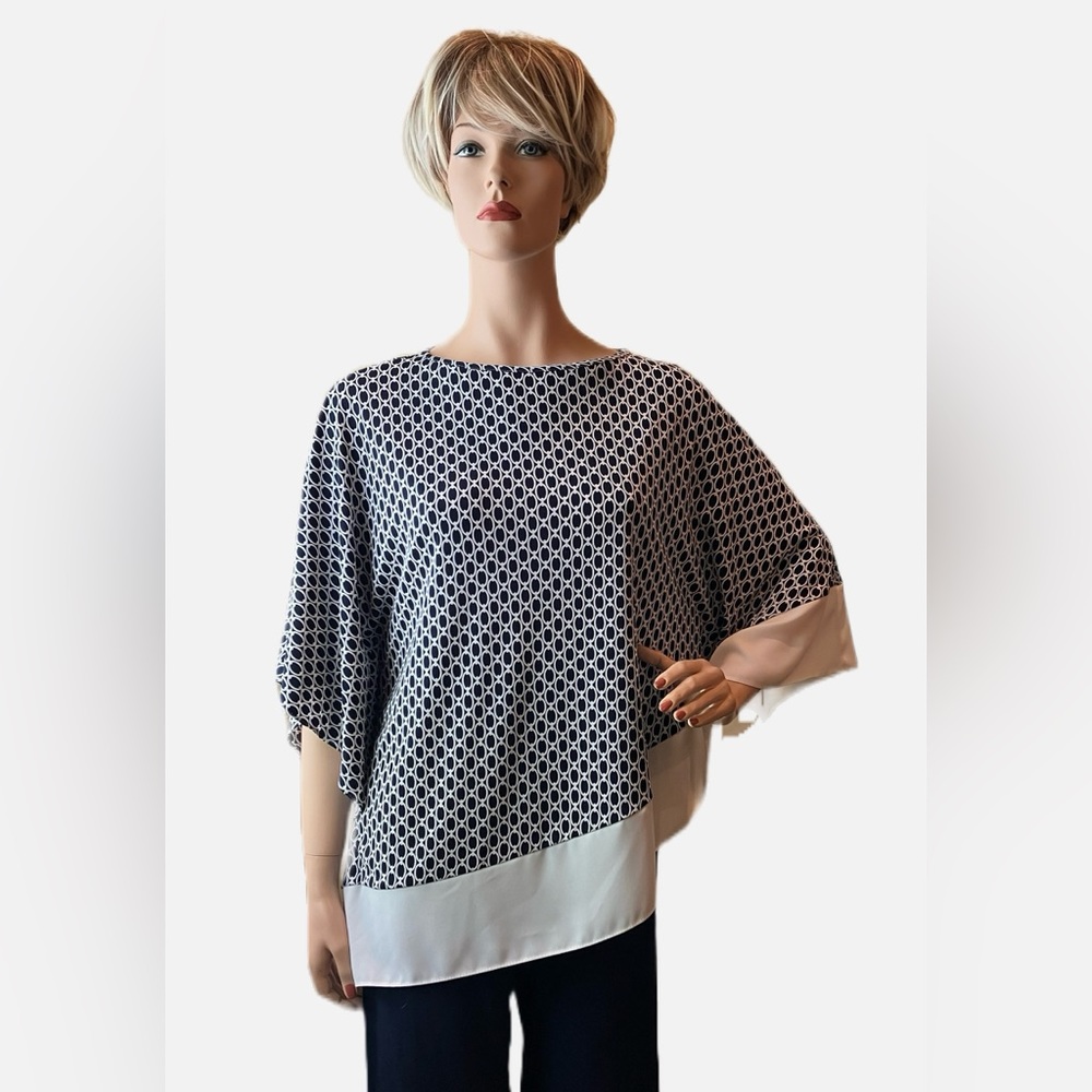 New Joseph Ribkoff Navy/White Tunic Style